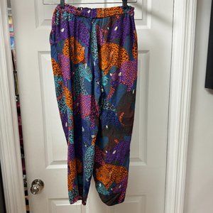 Anthropologie Farm Rio Sami Wildcat Pull On Pant Joggers Sz XS Petite